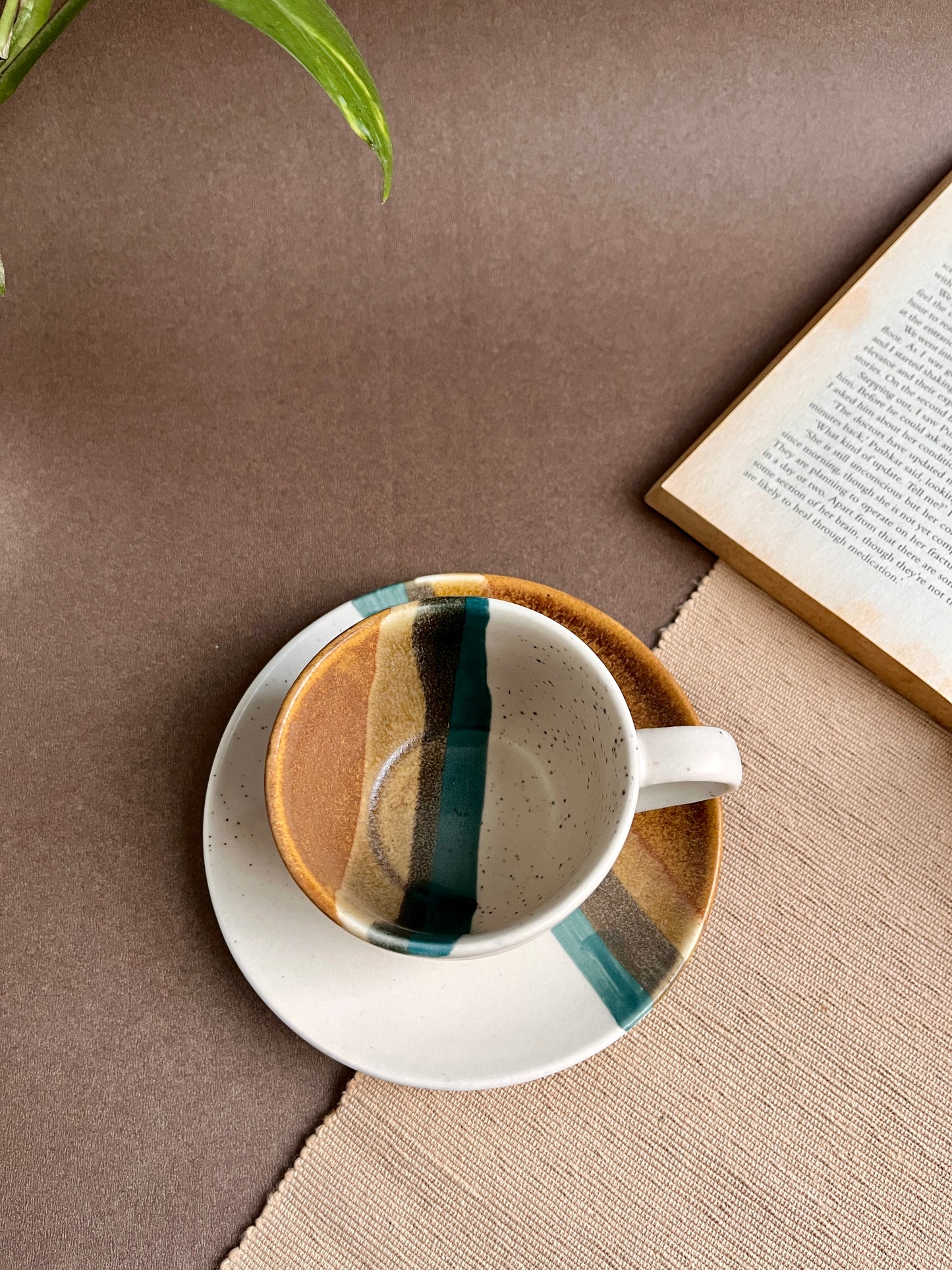 Coastal Harmony Ceramic Tea Cup Set