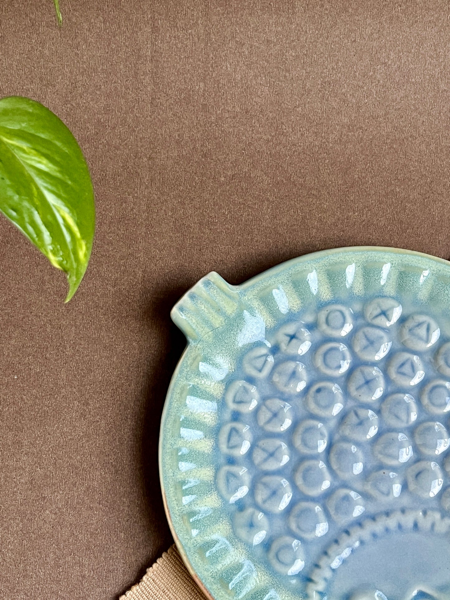 Emerald Fin Ceramic Serving Dish