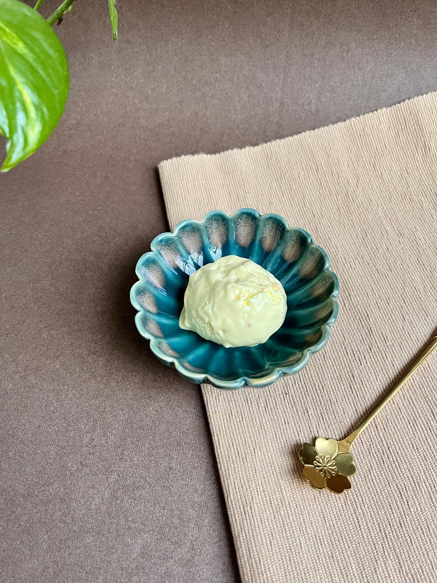 Oceanic Bloom Ceramic Dipping Bowl