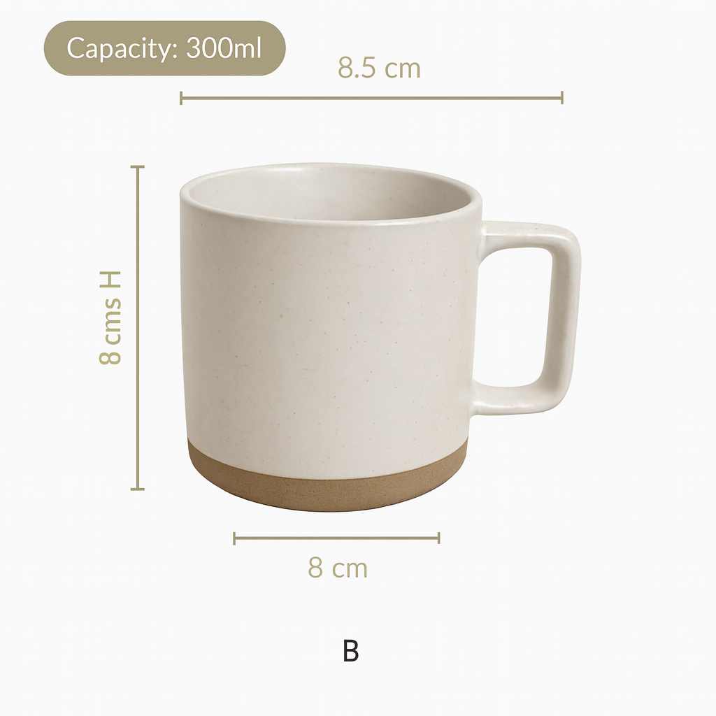 EarthTone Ceramic Duo Mug