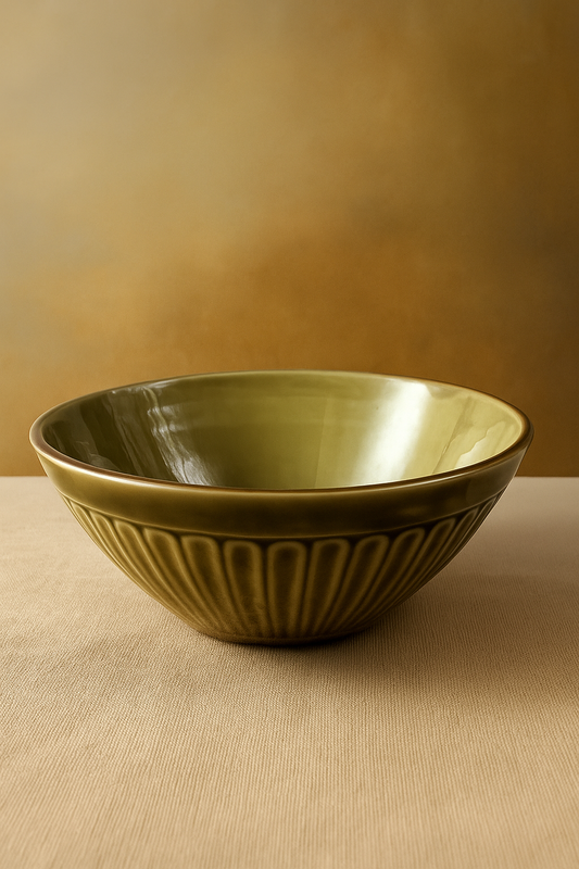 Olive Green Glazed Finish