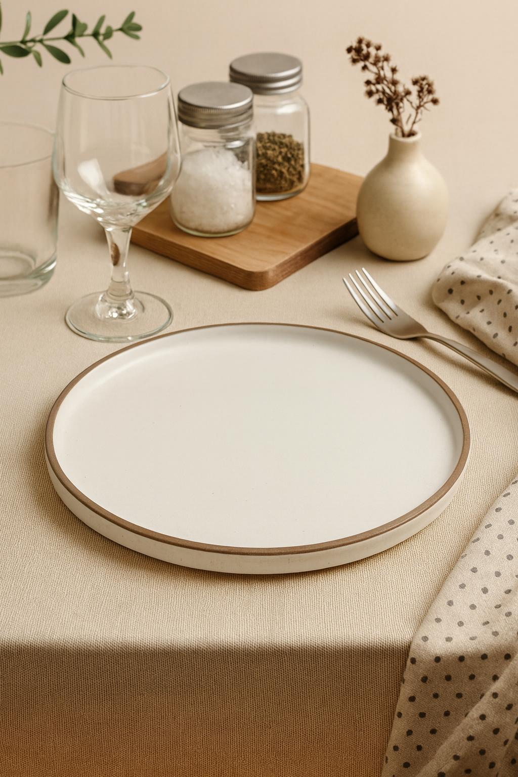 Minimalist Ceramic Serving Plate