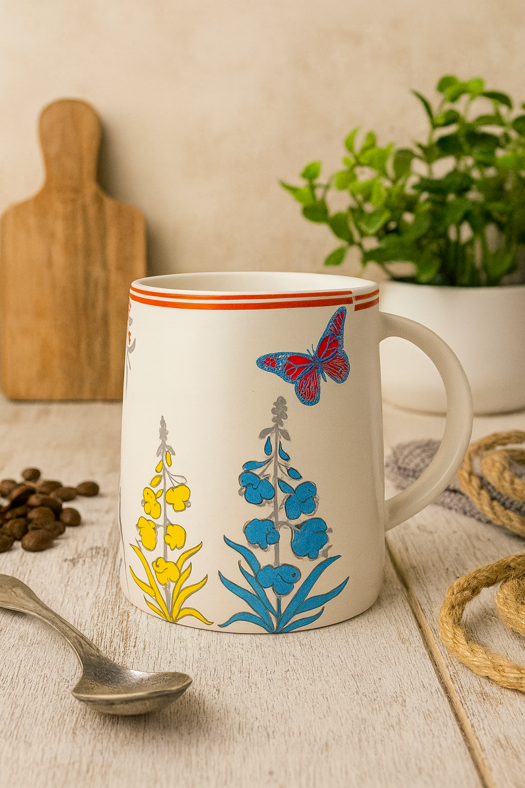 Butterfly Meadow Ceramic Mug
