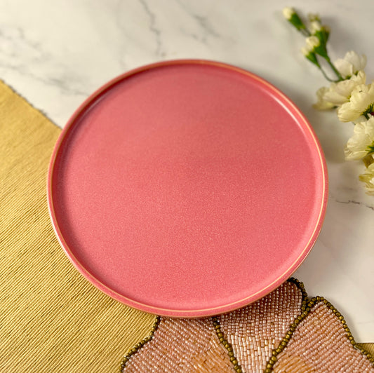 Rosy Sunrise Ceramic Dinner Plate