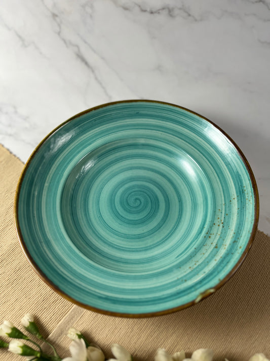 Aqua Swirl Dining Plate