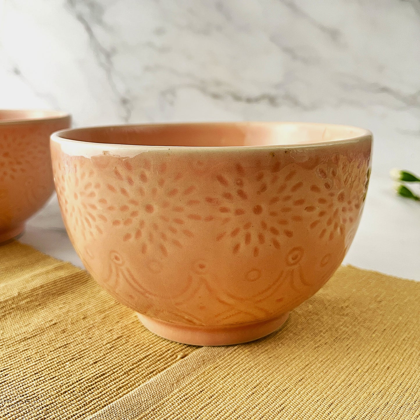 Blush Blossom Ceramic Bowl