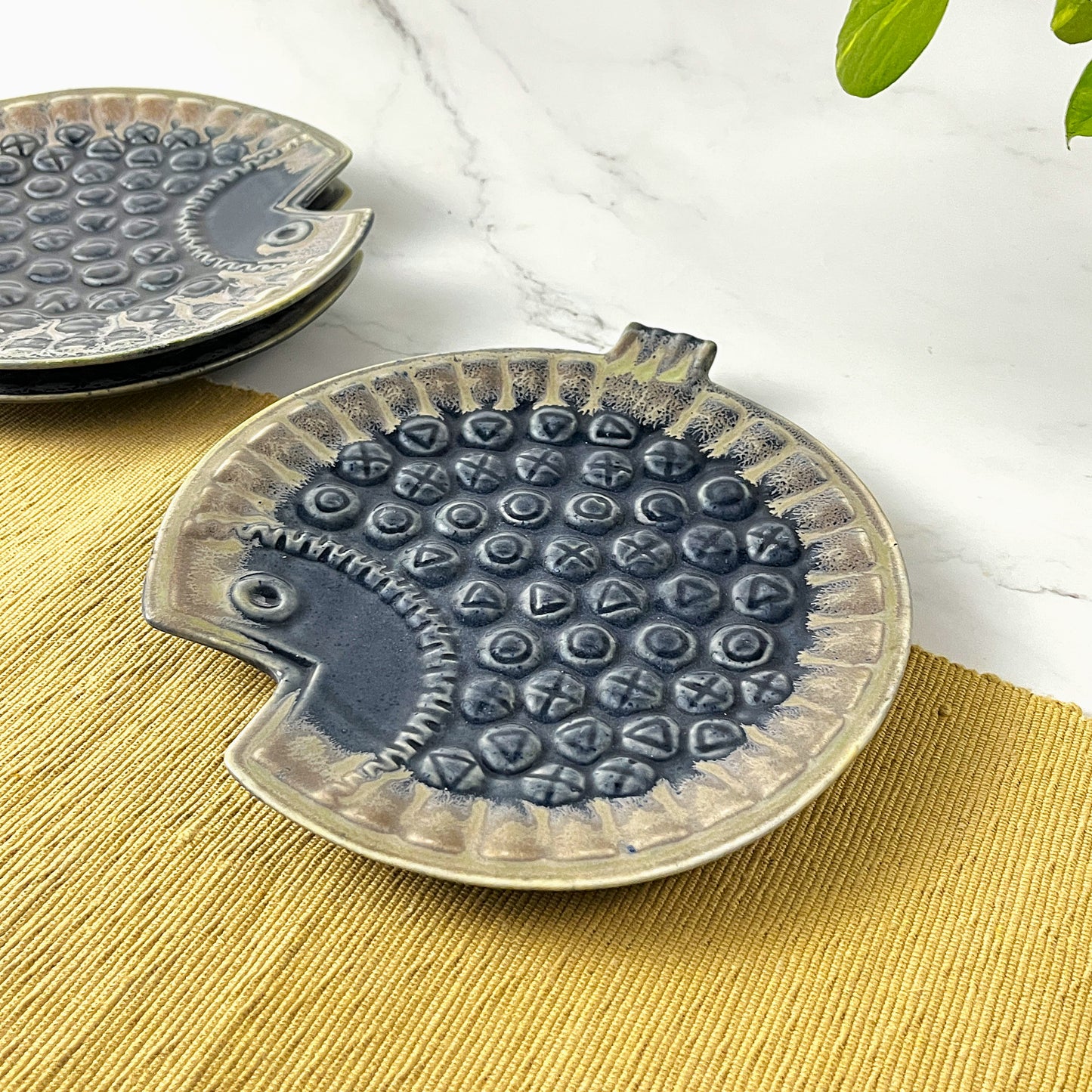 Nordic Fish Ceramic Serving Plate