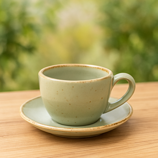 Mist Green Serenity Cup & Saucer